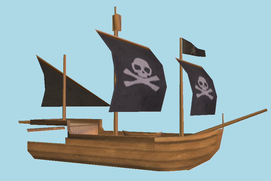 Mattimage3D Pirate Ship 3d model